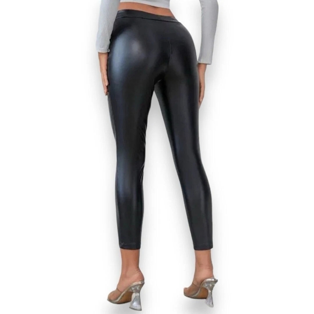 Wild Fable Pleather Black Leggings Pants Petite Size XS
